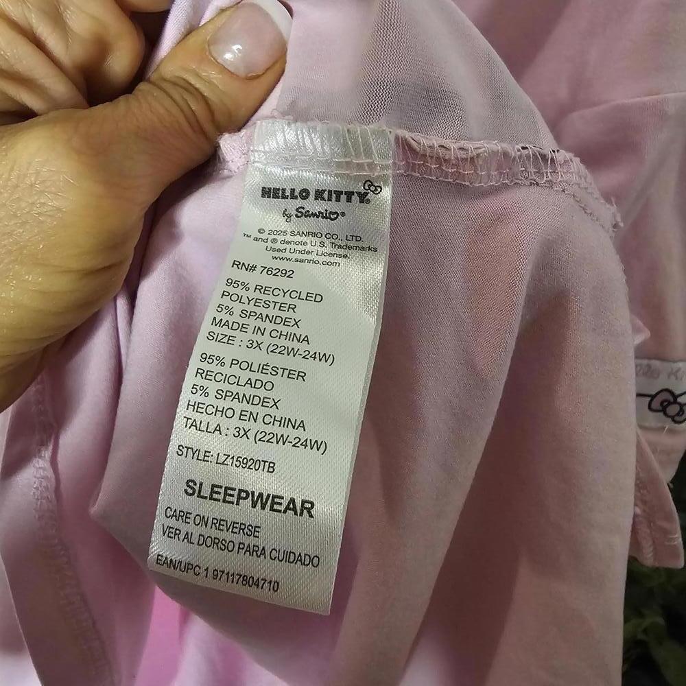 Hello Kitty Pink Oversized T-Shirt 3X - Picture 4 of 4